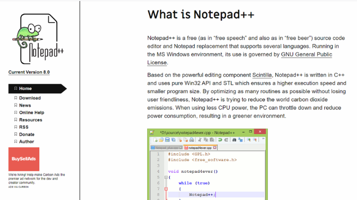 full-stack app development tool notepad